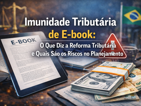 Imunidade Tributária de E-book: O Que Diz a Reforma Tributária e Quais São os Riscos no Planejamento