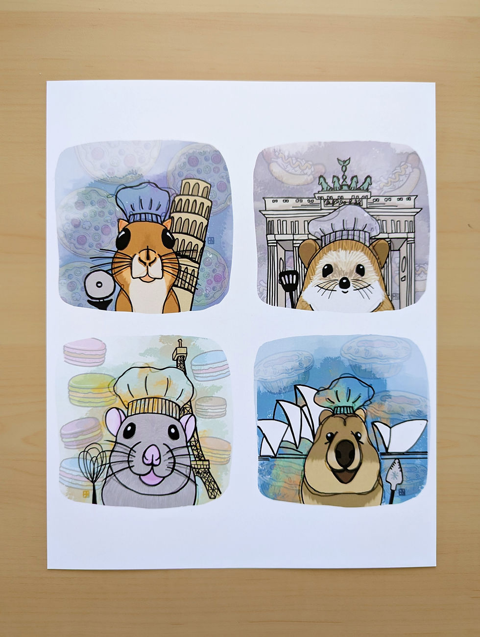 Thumbnail: Art Print - Tiny Chefs2