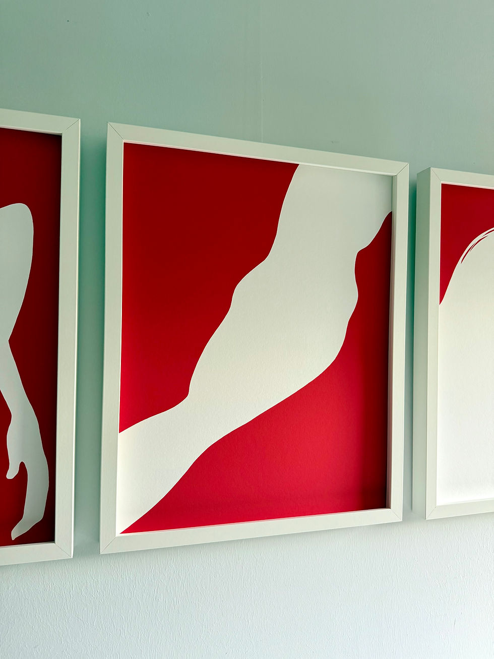 Thumbnail: Silhouette V -  Aligning (red invert) FineArt Giclée Print