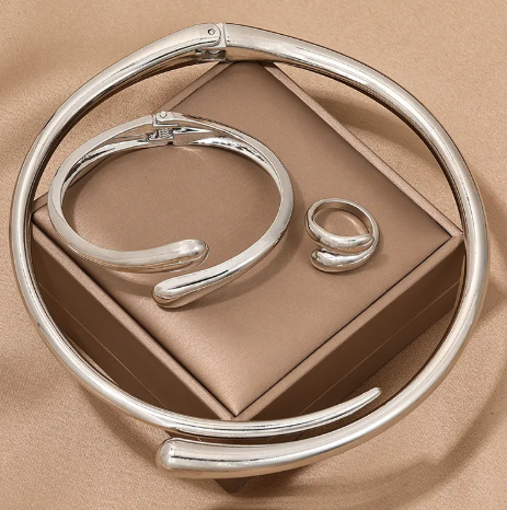 Modern Geometric Statement Jewelry Set
