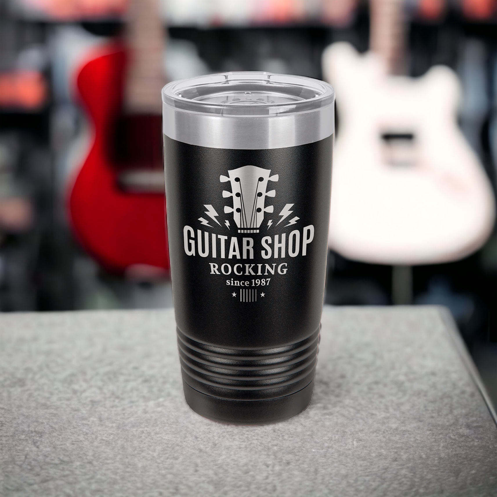 Personalized 20 oz. Vacuum Insulated Ringneck Tumbler with Silver Ring