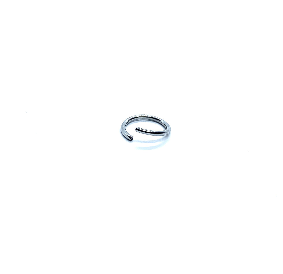 Thumbnail: 16g Stainless Steel Twist Ring 8mm