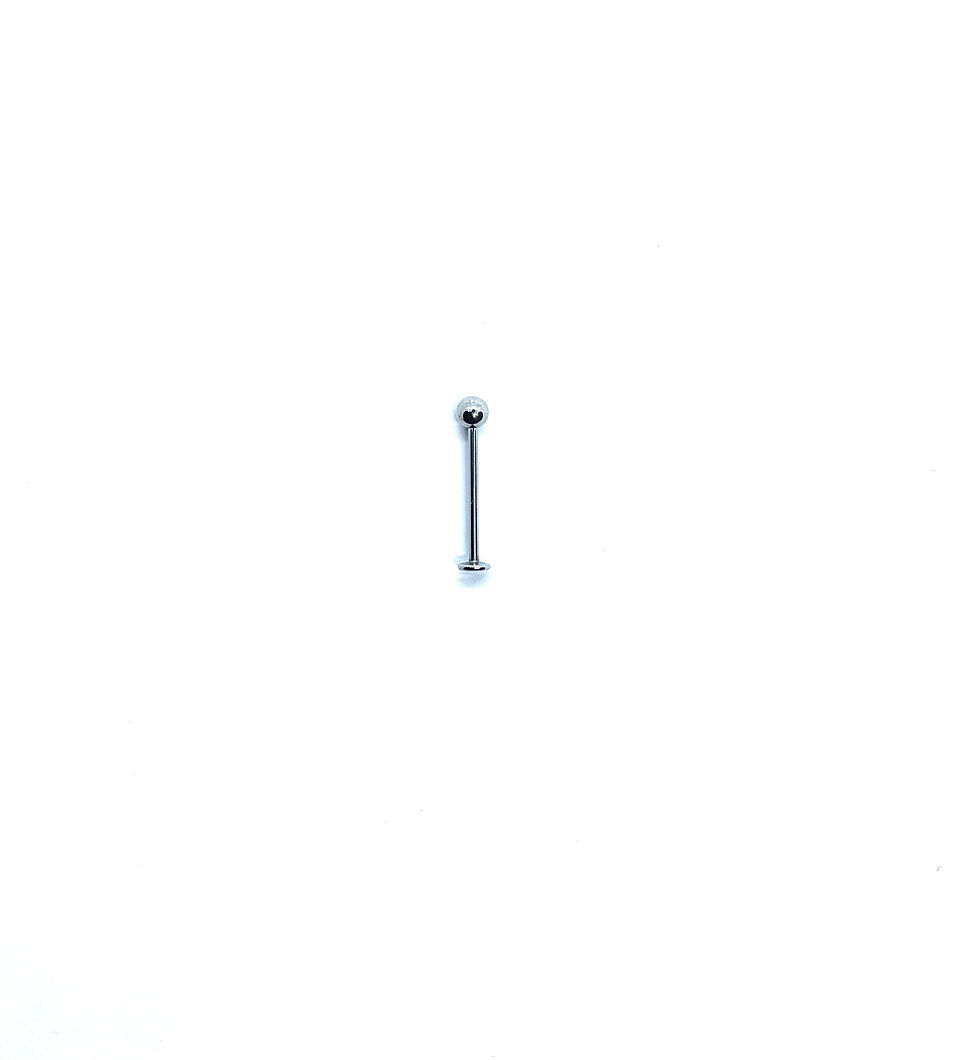 Thumbnail: 16g Stainless Steel Labret Stud 12mm