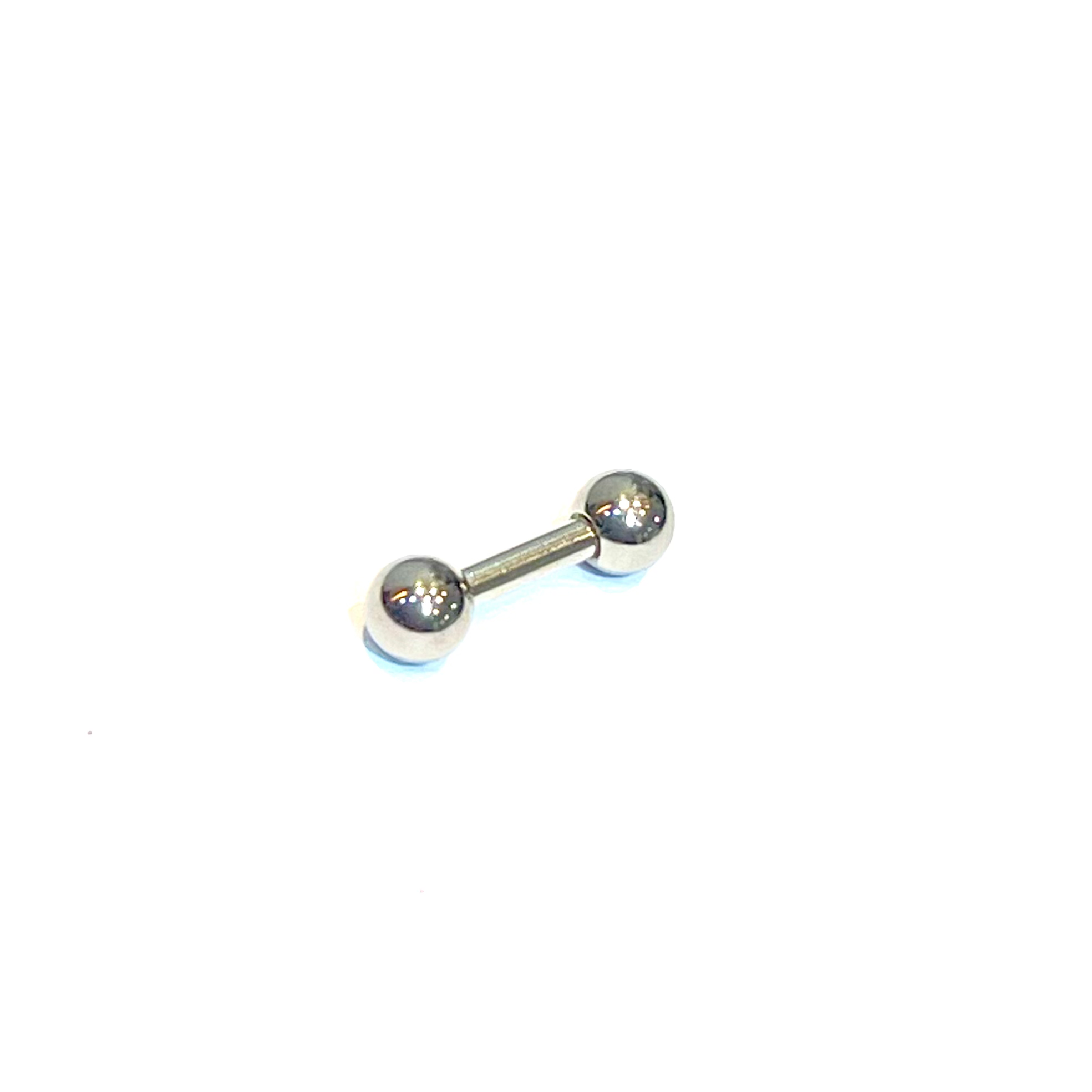 14g Stainless Steel Barbell 6mm/4mm Balls