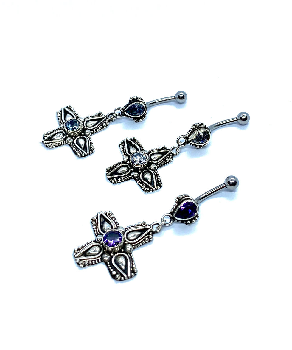 Thumbnail: Navel Jewellery 14g Vintage