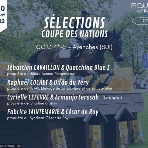 Coupe des Nations : CCIO 4*-S d'Avenches (SUI)