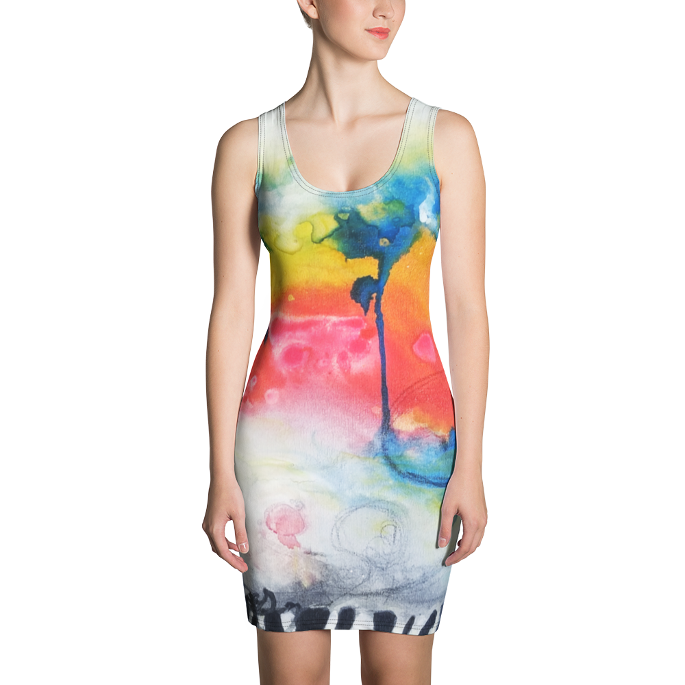 Cute Exotic Abstract Fine Art Summer Dress