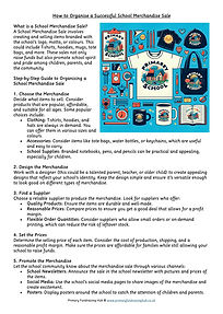 IMAGE 3. Fundraising Toolkit- How to Organise a School Merchandise Sale.jp2