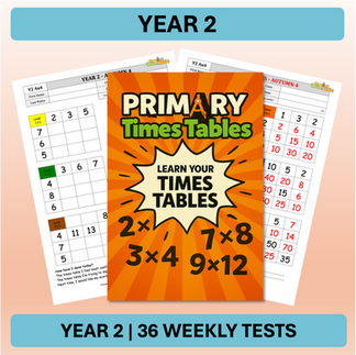Primary Times Tables Year 2