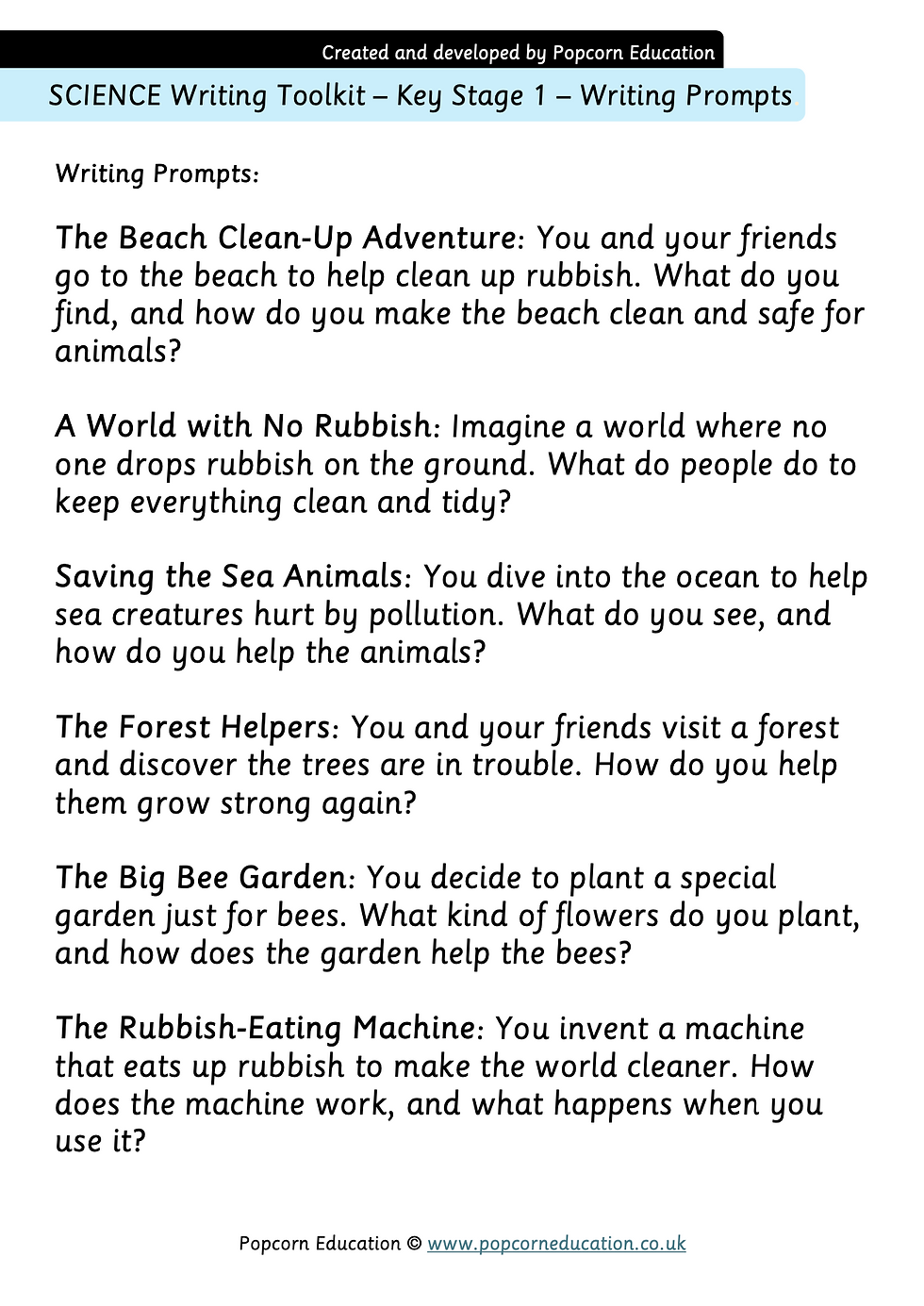 Writing Toolkits