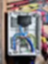 a fuse box with the panel off