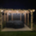garden lighting at night