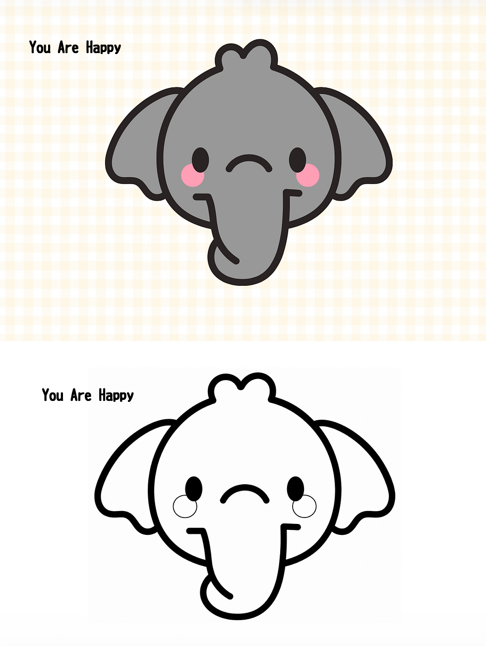 サムネイル： ベビーエレファント - elephant-face-two-example.png