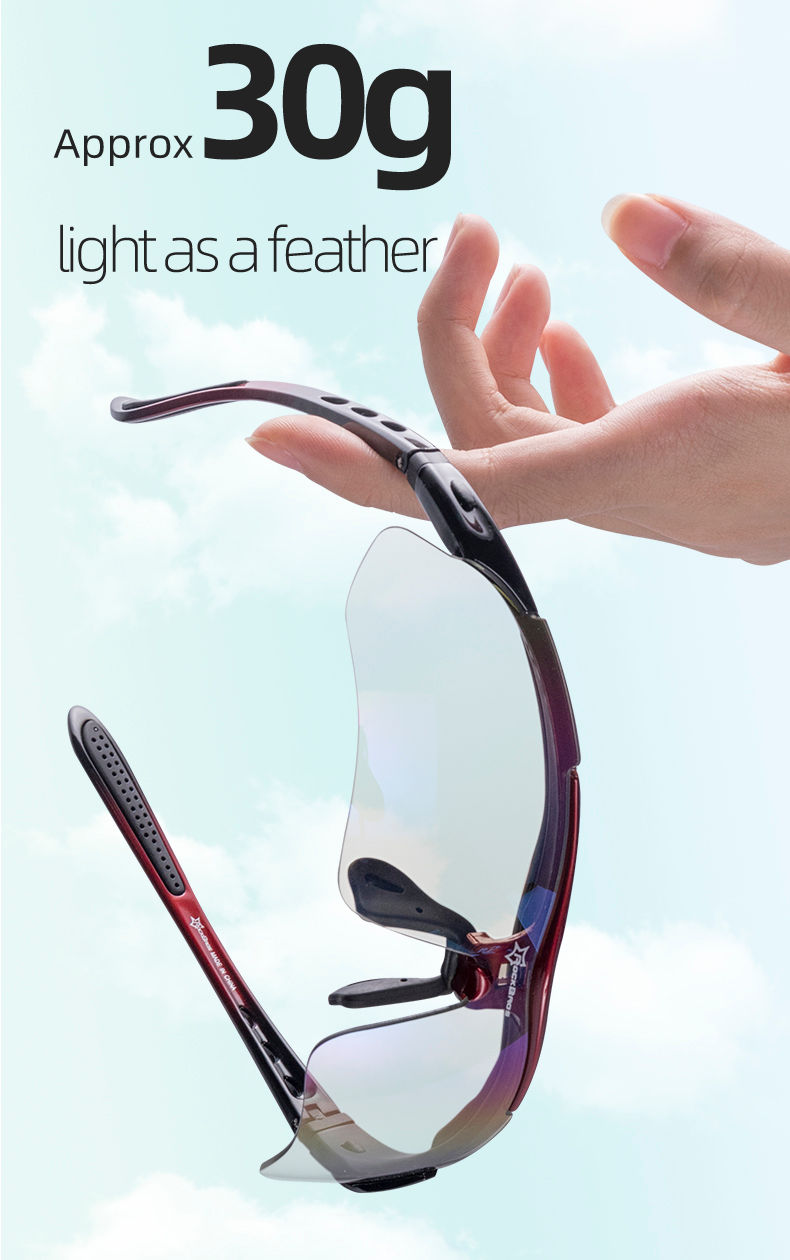 Miniatura: ROCKBROS Bicycle Glasses Photochromic Cycling Sports Sunglasses Eyewear Men Wome