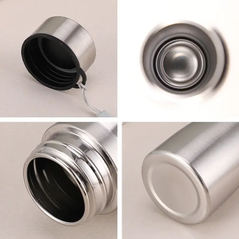 Miniatura: Garrafa térmica de água 1L esportiva de aço inox de camada única