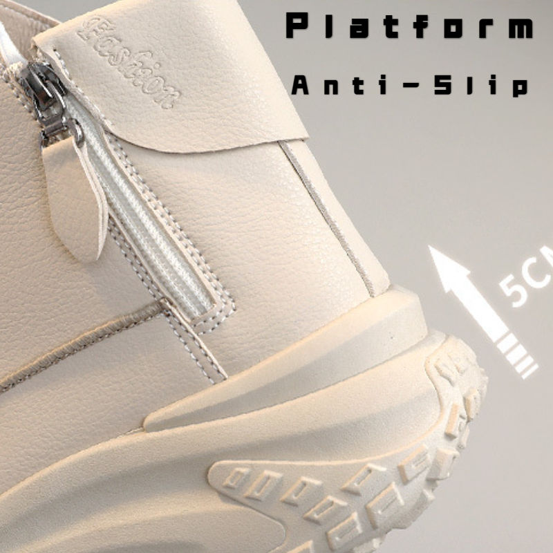 Thumbnail: Tênis feminino de cano alto e plataforma
