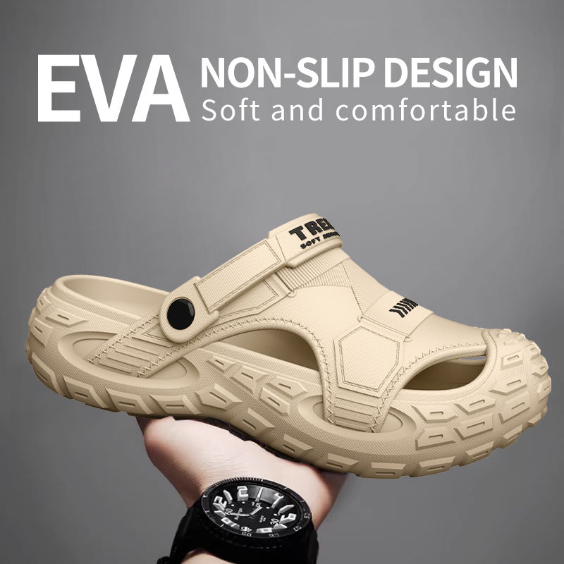Sandália masculina tradição com solado alto de EVA, durável e macia