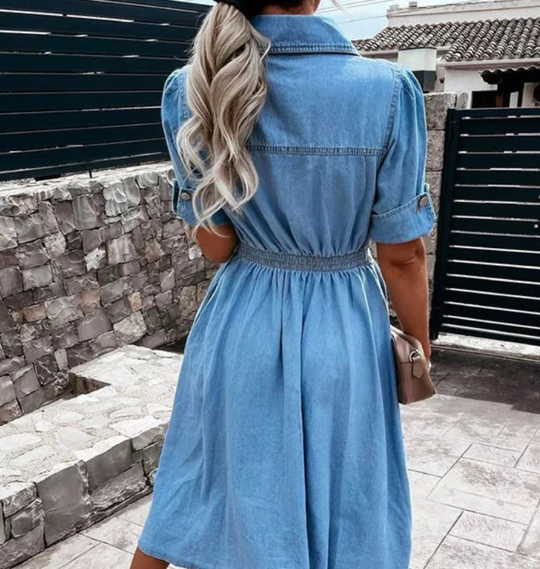 Thumbnail: Casual Denim Dress for Women
