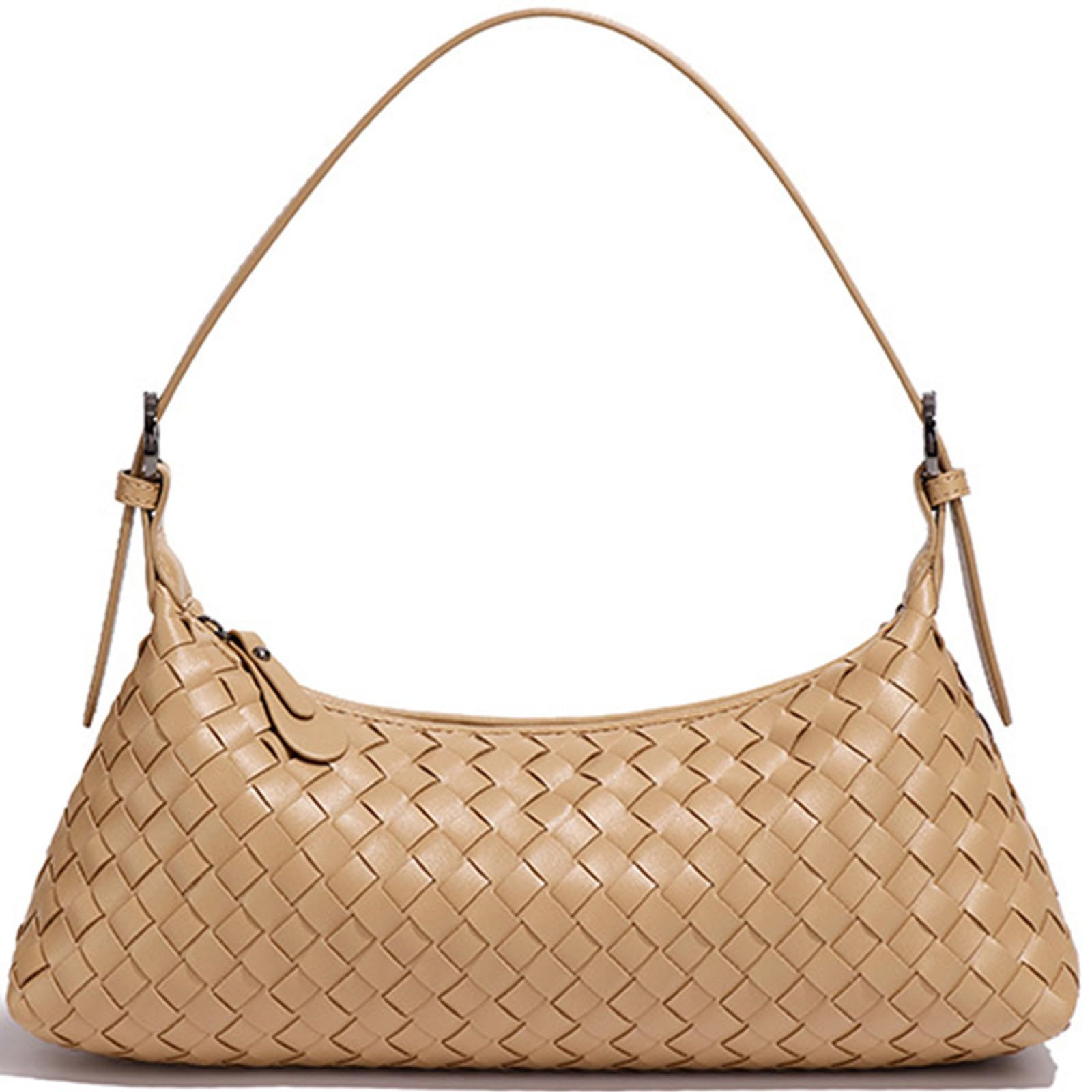 Handwoven Faux Leather Tote