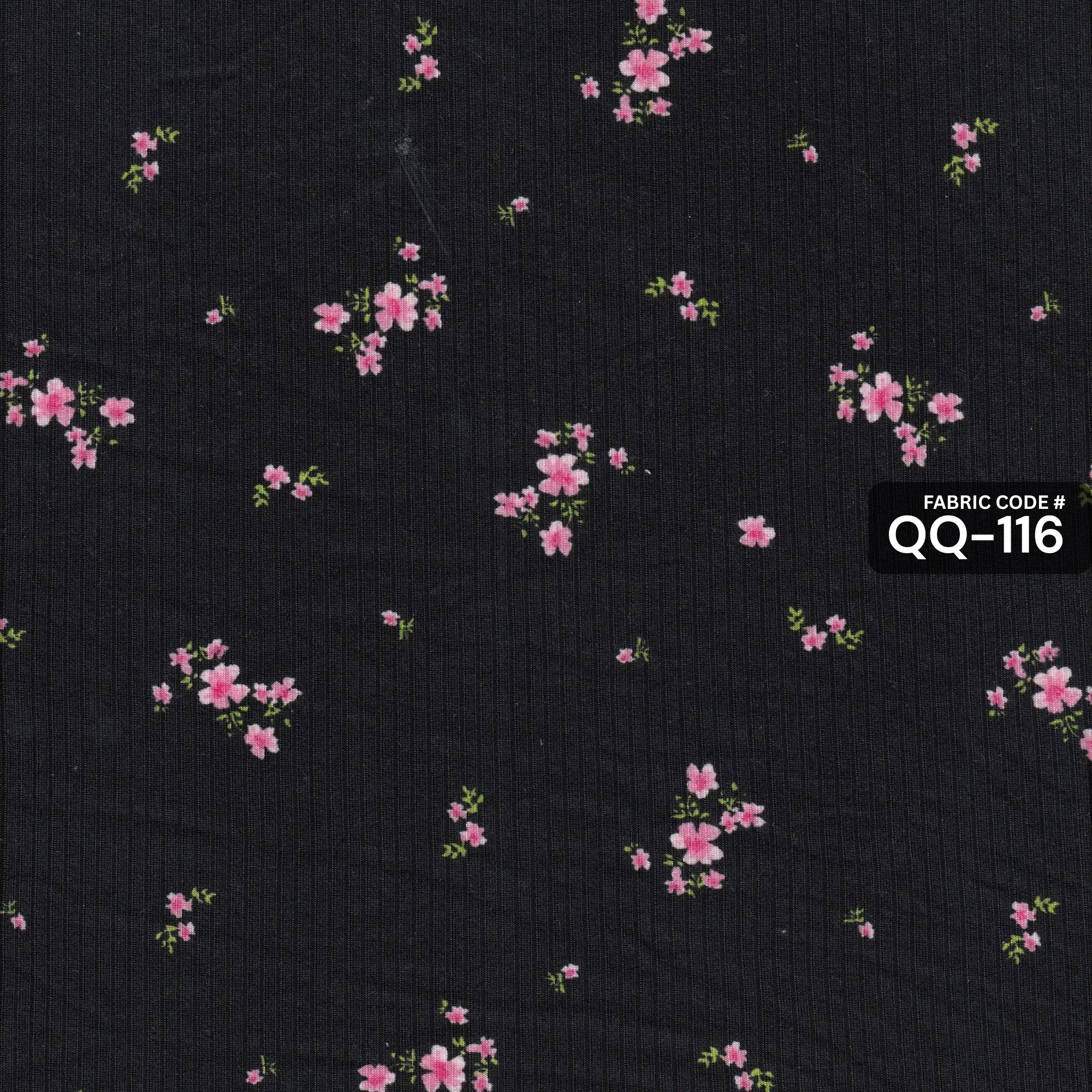 Vintage Floral Print Knit Spandex Fabric