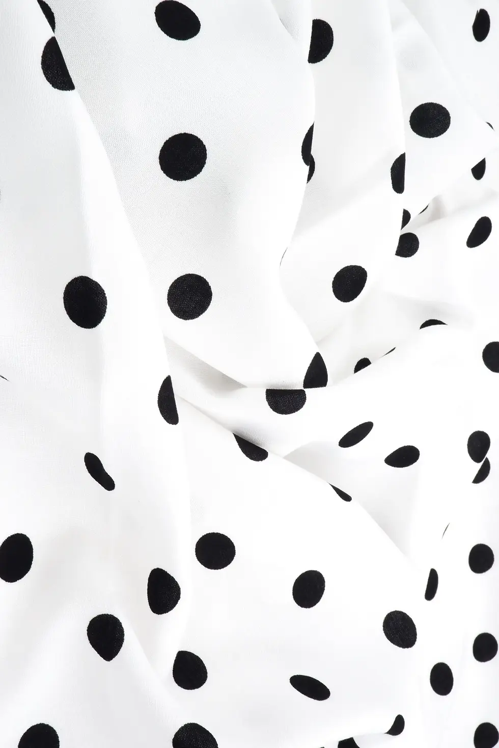 Thumbnail: Soft Polka Dot Fashion Fabric – Lightweight & Drapable Blouse Material