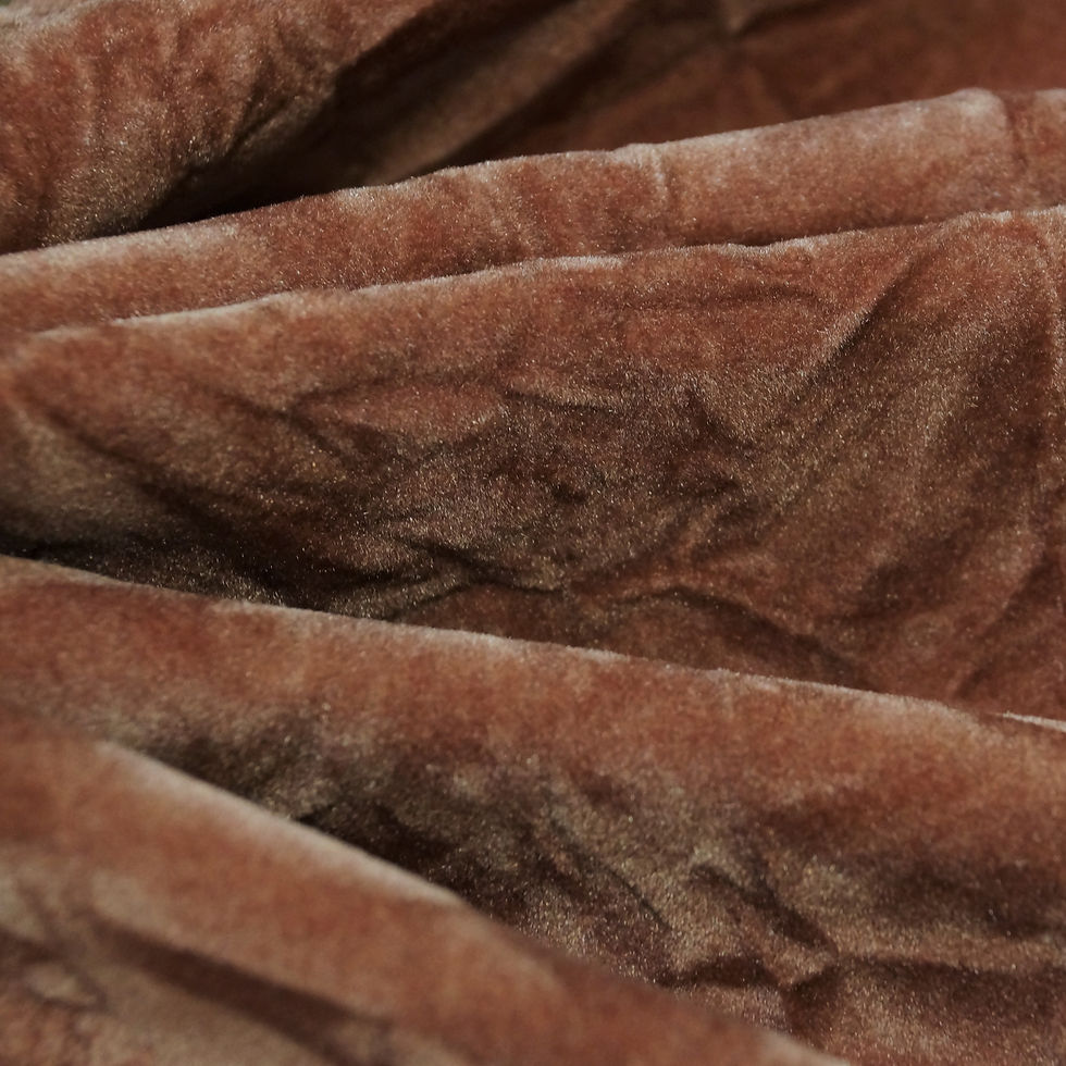 Thumbnail: Flocking Crush Velvet Upholstery Rust