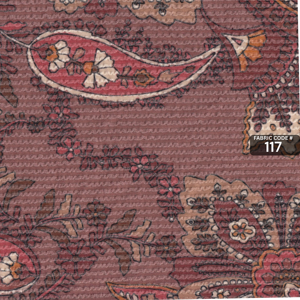 Thumbnail: Paisley Knit Spandex Fabric