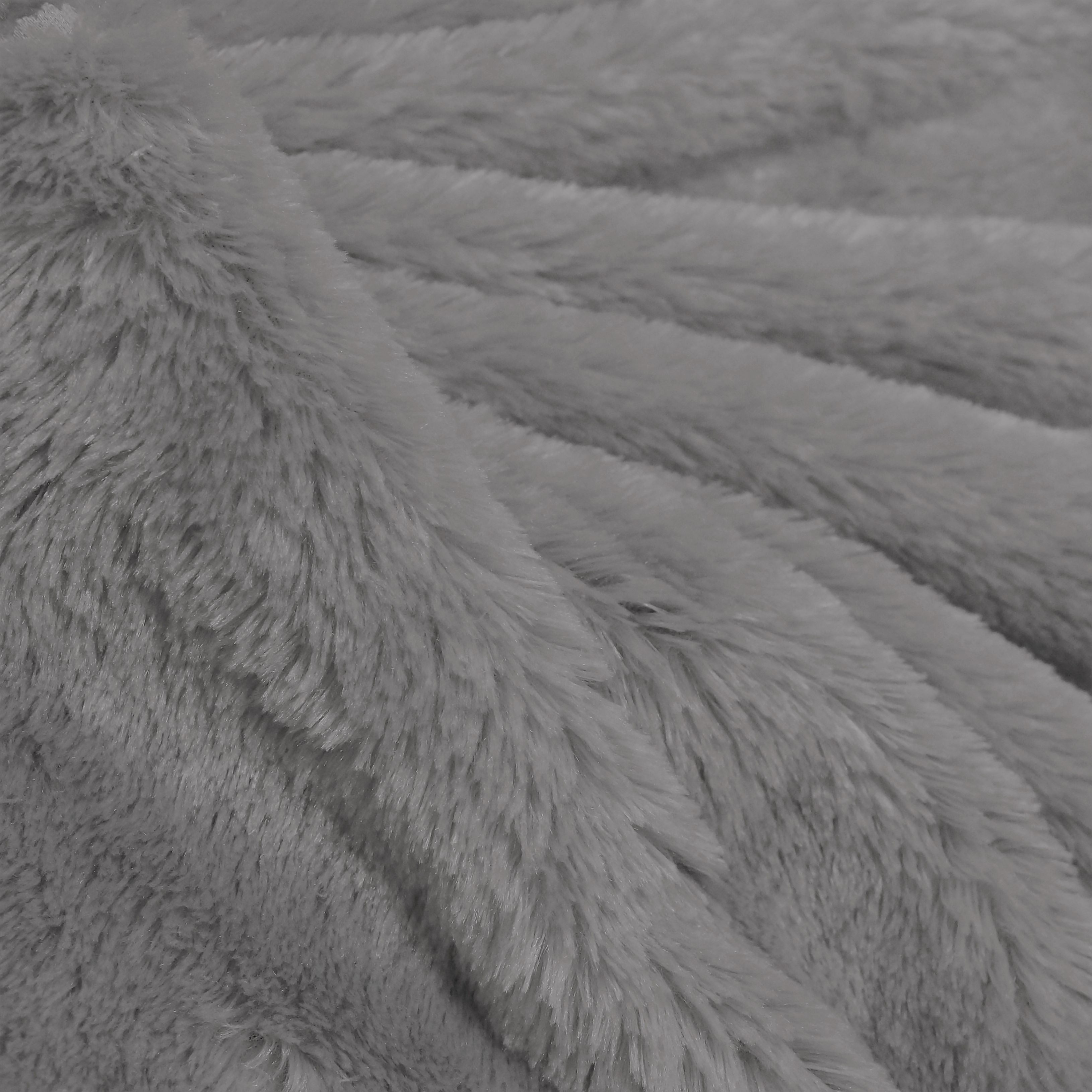 Fabric Base Minky Fur Silver Bear Skin - Fabricbases.com