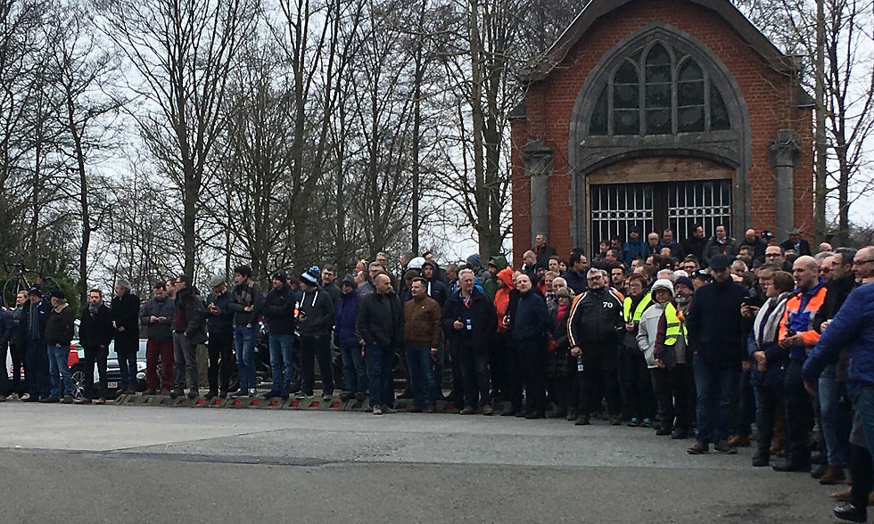The waiting hordes