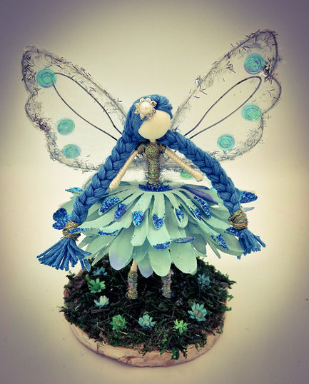 Teal Flower Fairy