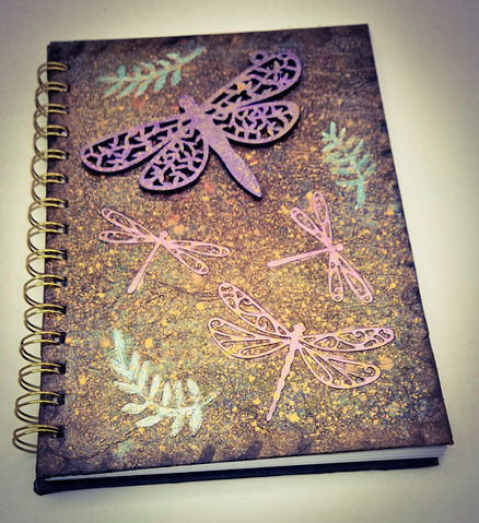 Mixed Media Notebook - Dragonflies