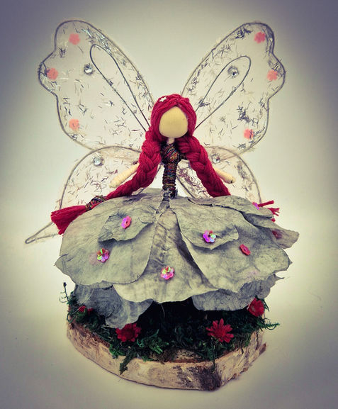 Pink & Grey Flower Fairy