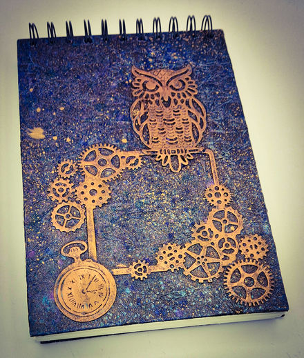 Mixed Media Notebook - Owl