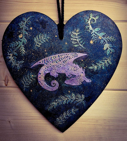 Mixed Media Wall Art - Dragon