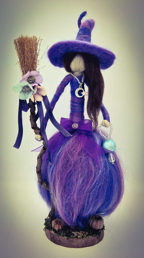 Felted Lady - Purple Witch
