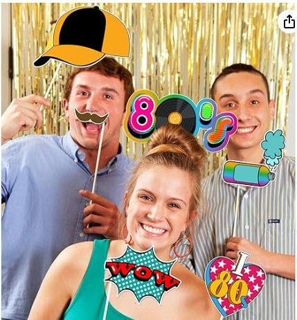 Thumbnail: 21 piece 80's Photo Booth Props