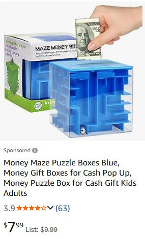 Money Maze Puzzle Box