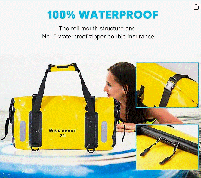 Thumbnail: WILD HEART Waterproof Bag Duffel Bag 20L