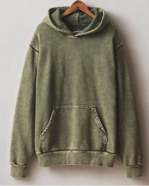 American Giant Vintage Pullover Hoodie Size M Olive Green