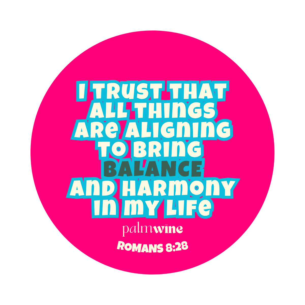 Balance Static Cling Sticker