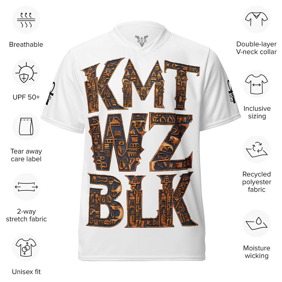 Thumbnail: KMT WZ BLK - WHITE UNISEX JERSEY
