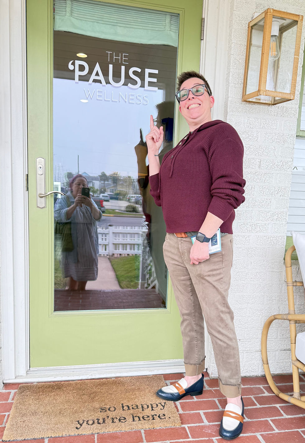 Fan-girling at The 'Pause Wellness in Galveston.