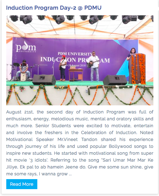 Session at PDM University