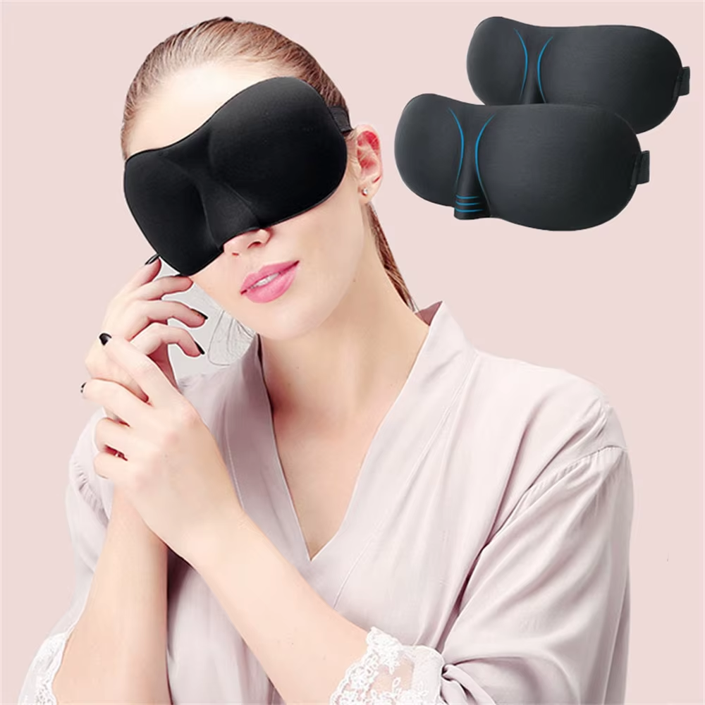Breathable Sleeping Strong BlaackOut Eye Mask 