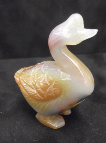 LARGE AGATE GOOSE