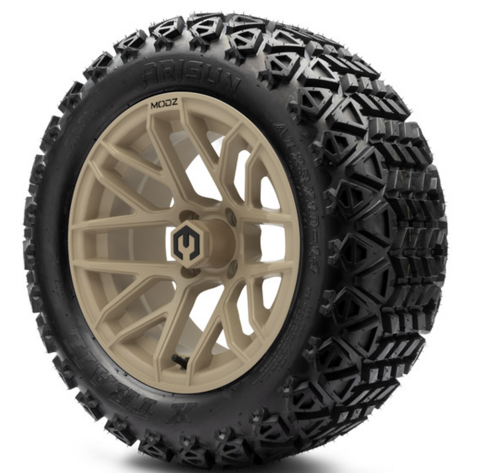 Thumbnail: MODZ® 14" Matrix Matte Black Wheels &tires