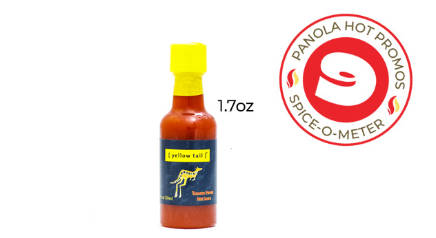 1.7oz bottle of Panola's custom labelled Habanero Hot Sauce