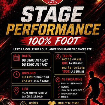 STAGES PERF ÉTÉ