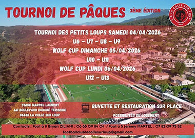 Tournoi Pâques 2026 du FC La Colle