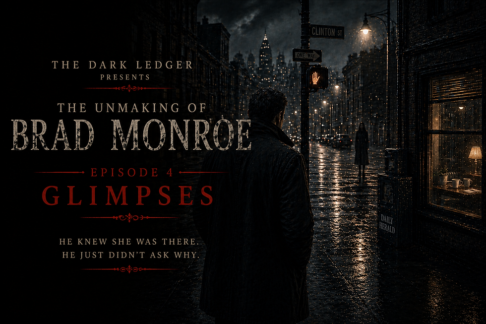 alt="man aware of woman watching him city street night supernatural tension episode 4 glimpses"